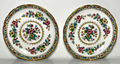 Coalport Ming Rose Saucer 5 3/8" Set of 2 Crazed0