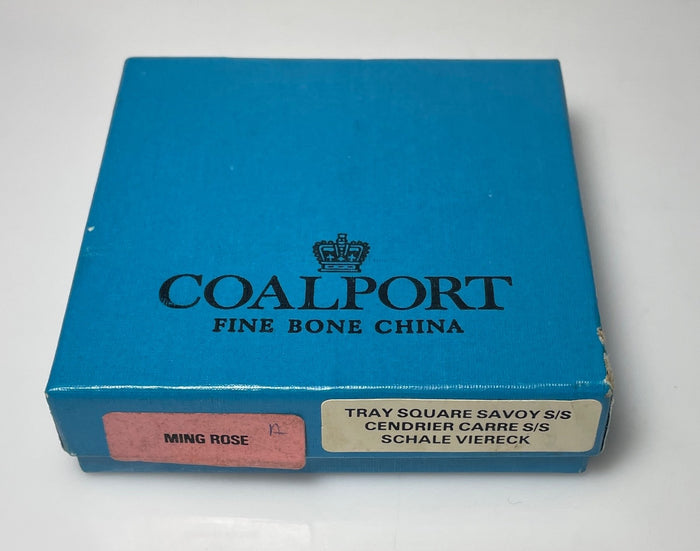 Coalport Ming Rose Square Ashtray 3 1/2"0