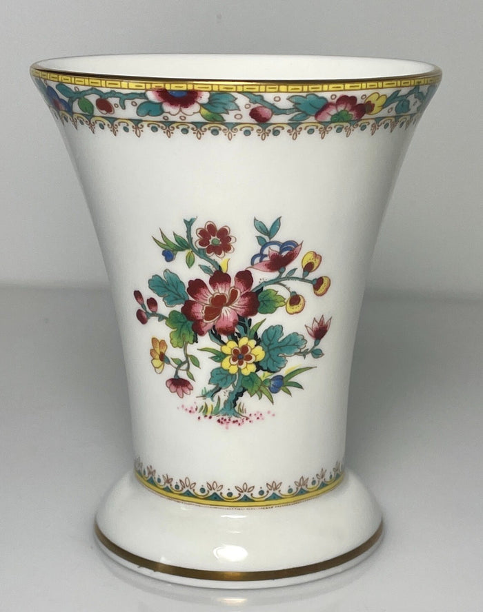 Coalport Ming Rose Trumpet Vase 4 1/8"1