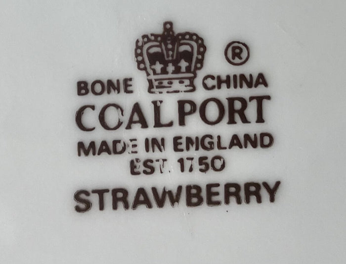 Coalport Strawberry Open Candy Dish 9 5/8"1