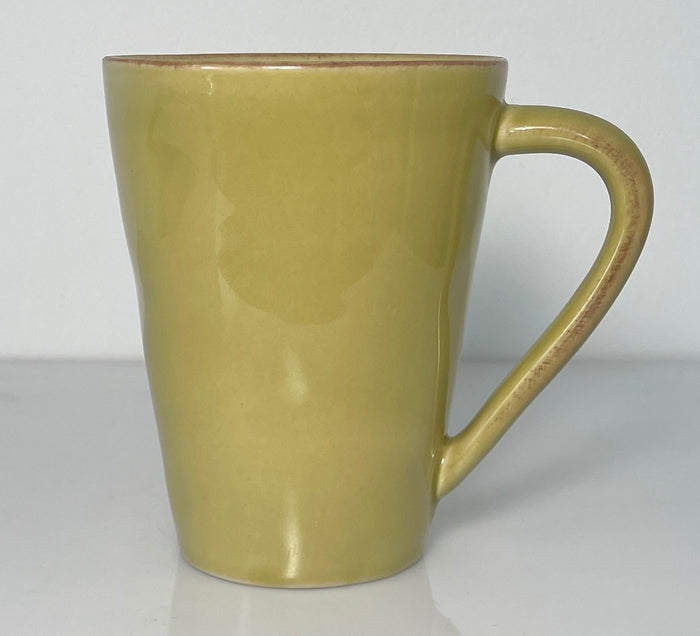 Crate & Barrel Marin Green Mug 4 1/2"0