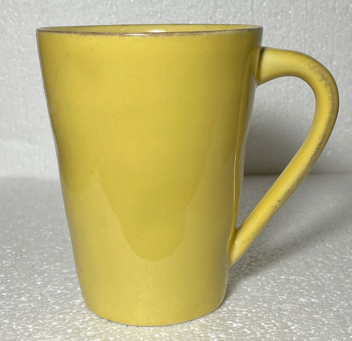 Crate & Barrel Marin Yellow Mug 4 1/2"0