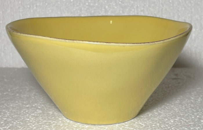 Crate & Barrel Marin Yellow Soup Cereal Bowl 6"0