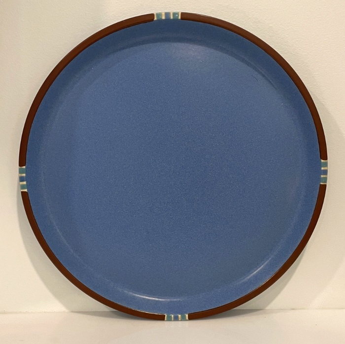 Dansk Mesa Sky Blue Chop Plate Round Platter 13" Japan0