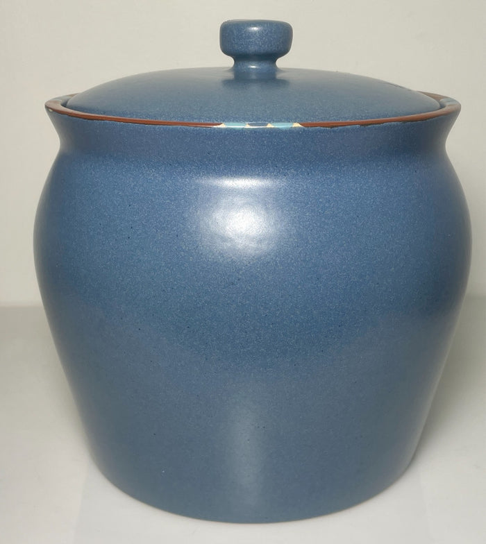 Dansk Mesa Sky Blue Large Canister and Lid 7 1/2"0