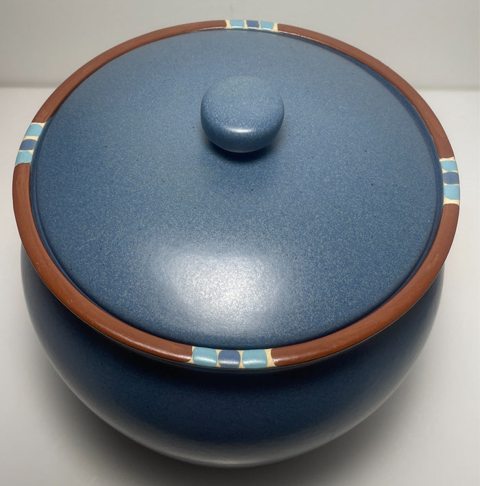 Dansk Mesa Sky Blue Large Canister and Lid 7 1/2"2