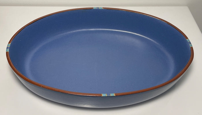 Dansk Mesa Sky Blue Oval Baker 12 5/8" Portugal0