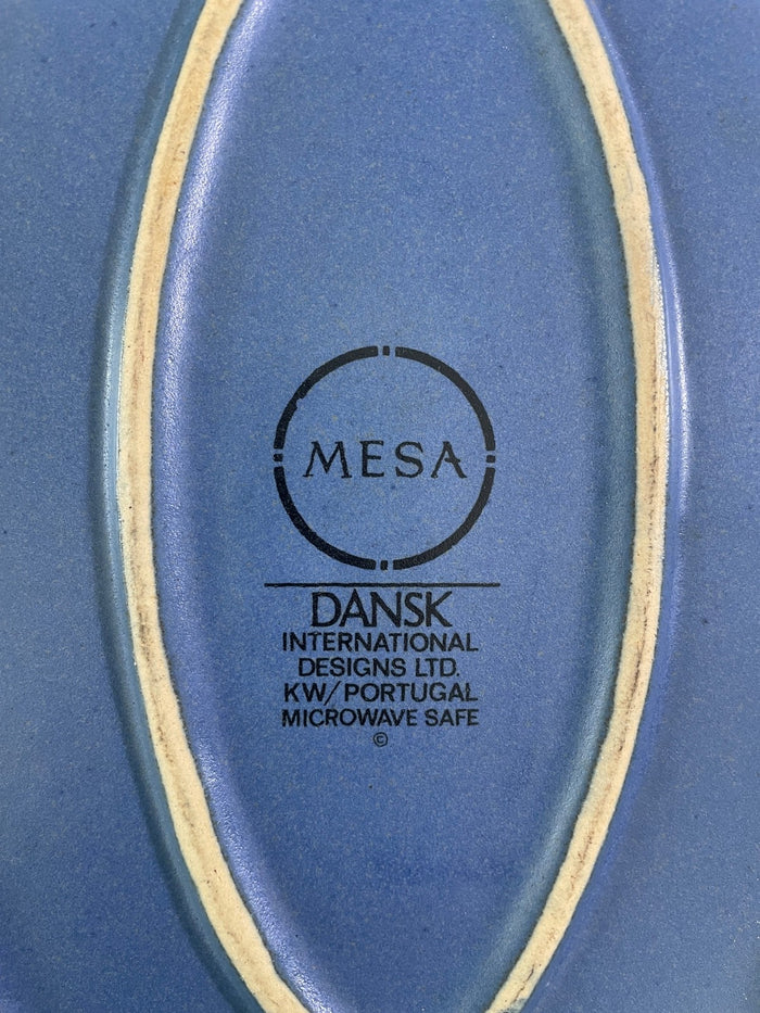 Dansk Mesa Sky Blue Oval Baker 12 5/8" Portugal3