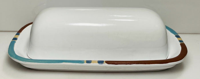 Dansk Mesa White Portugal 1/4 LB Covered Butter Dish0