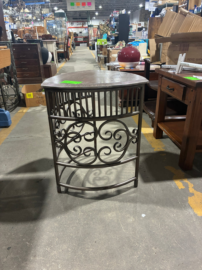 Decorative Metal Accent End Table