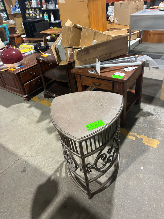 Decorative Metal Accent End Table