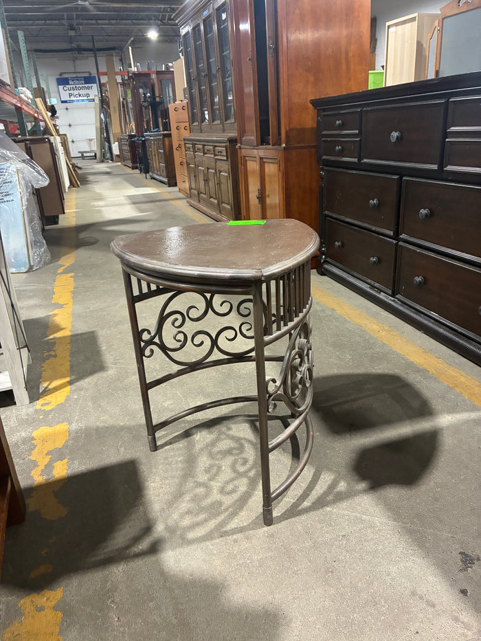 Decorative Metal Accent End Table
