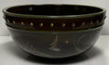 Demdaco Chocolate Berries Large Salad Serving Bowl Green Band 10 1/8"0
