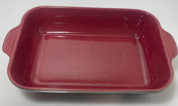 Denby Harlequin Lasagna 13 1/4" Red Blue2