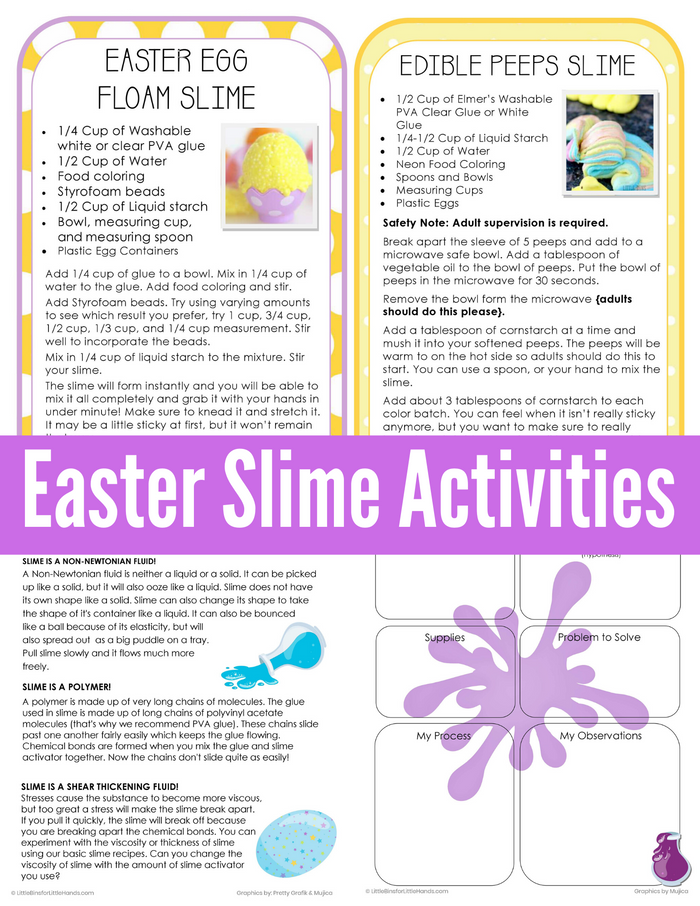 Easter & Peeps STEM Projects Bundle (Slime too)