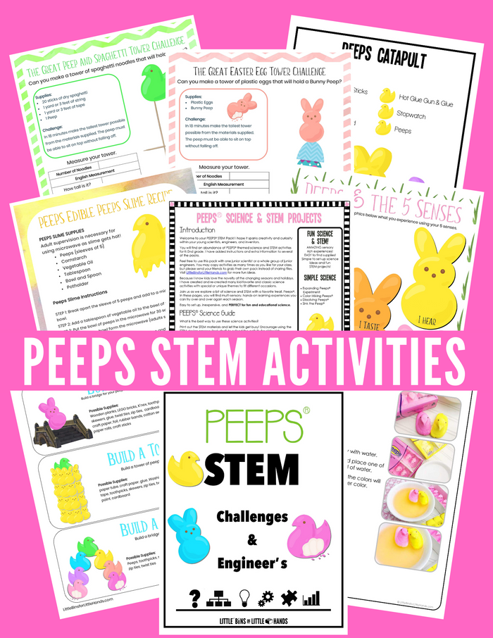 Easter & Peeps STEM Projects Bundle (Slime too)
