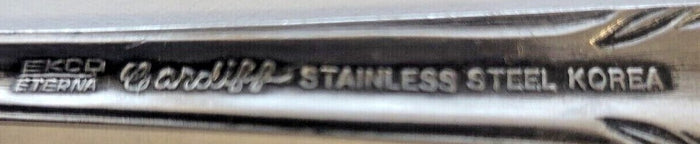 Ekco Cardiff Stainless Flatware Iced Tea Spoon 7 1/4" Pack of 3 PCS2