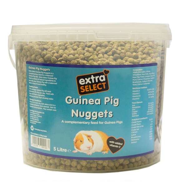 Extra Select Guinea Pig Nuggets – 5L Tub