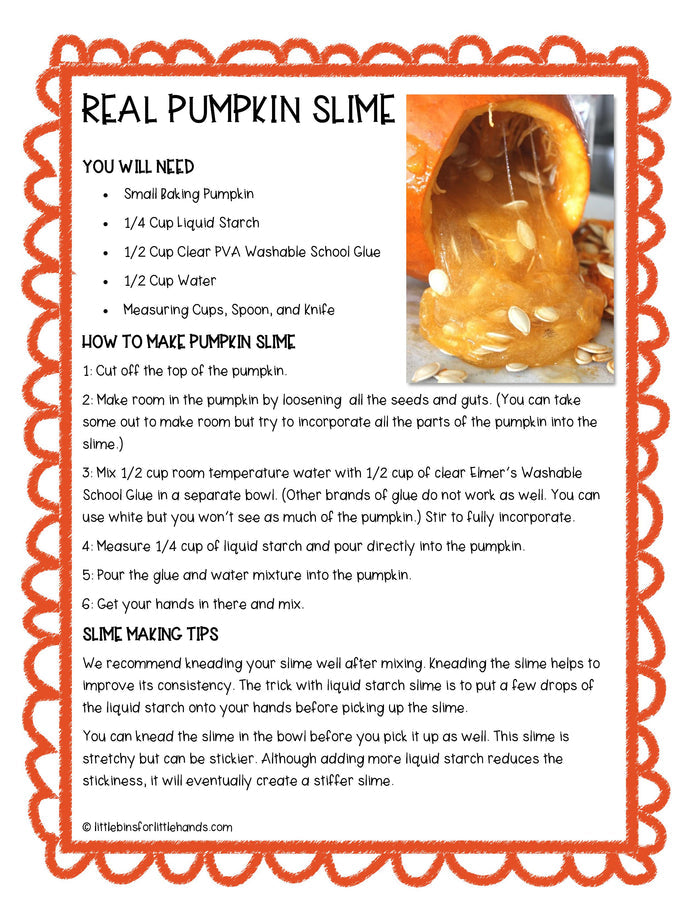 Fall Slime Pack: Recipes, Science &amp; Printable Activities