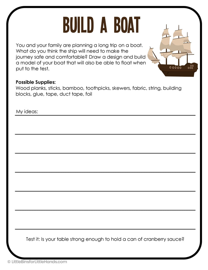 Fall Thanksgiving STEM Activity Pack