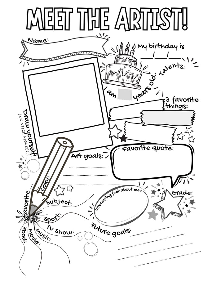 First Week of Art Activities