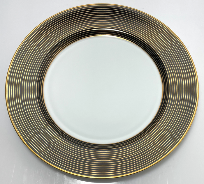 Fitz and Floyd Rondelle Black Bread and Butter Plate 6 1/2"0
