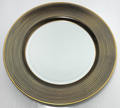 Fitz and Floyd Rondelle Black Dinner Plate 10 1/4"0