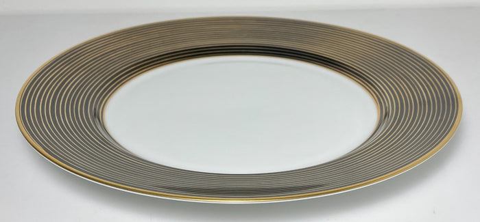Fitz and Floyd Rondelle Black Dinner Plate 10 1/4"1