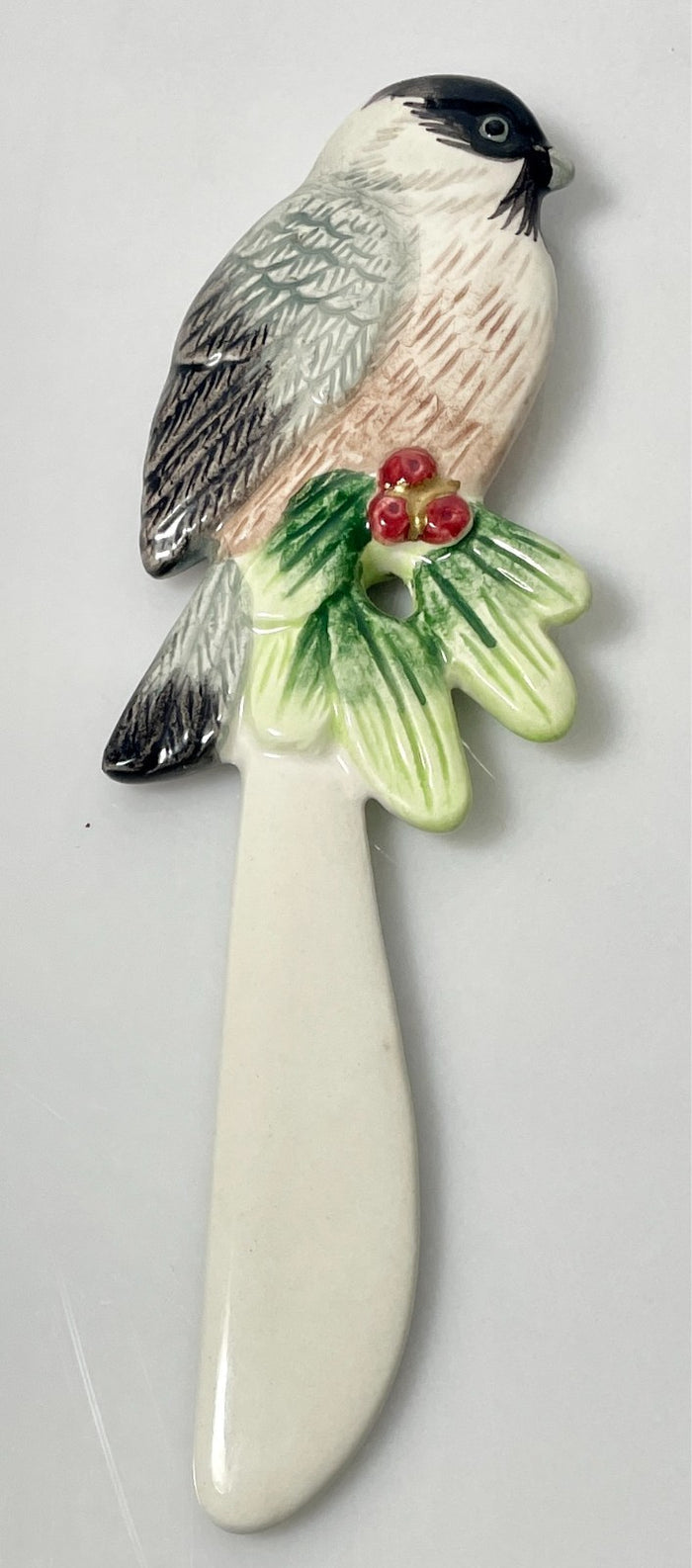 Fitz and Floyd Woods Collection Birds Canape Knife Holly Branch 5 3/4"1