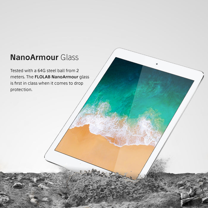 FLOLAB Crystal Clear Glass Screen Protector for iPad Pro 12.9 2nd Gen 1st Gen