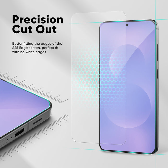 FLOLAB NanoArmour ONETIME 2-Pack Ultra Clear – Samsung Galaxy S25 Edge