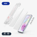 FLOLAB NanoArmour ONETIME for Galaxy A35: 2 Screen Protectors, 1 Silver Lens Glass - Ultra Clear