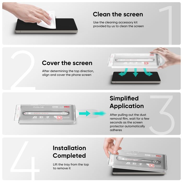 FLOLAB ONETIME PRO Anti Reflective Screen Protector – Samsung Galaxy S25 Ultra