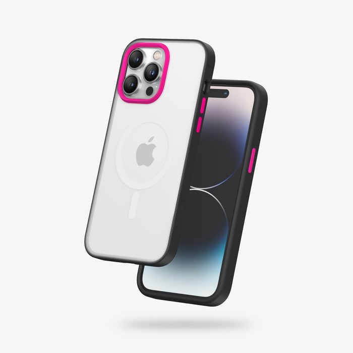 FLOLAB Surtect Tri-Fusion MagSafe Compatible Case – iPhone 14 Series (Black Frost)
