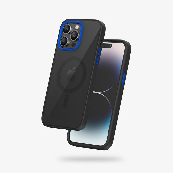 FLOLAB Surtect Tri-Fusion MagSafe Compatible Case – iPhone 14 Series (Black Translucent Clear)