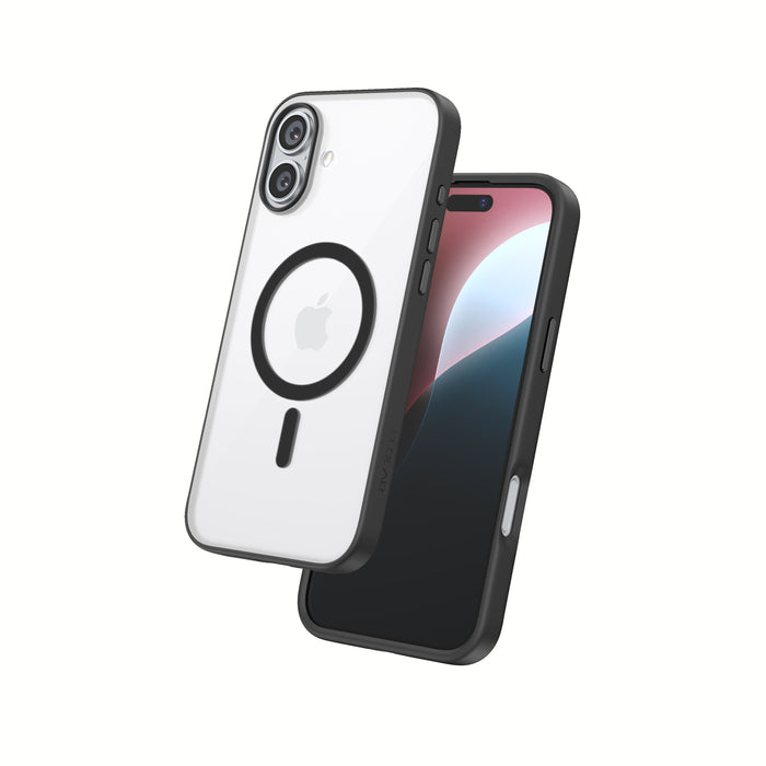 FLOLAB Surtect Tri-Fusion MagSafe Compatible Case – iPhone 16 Series (Black Frost)