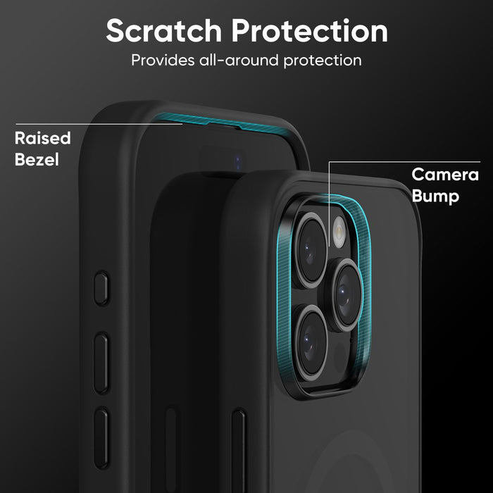 FLOLAB Surtect Tri-Fusion MagSafe Compatible Case – iPhone 16 Series (Matte Black Frost)