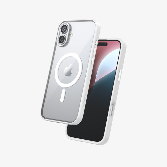 FLOLAB Surtect Tri-Fusion MagSafe Compatible Case – iPhone 16 Series (White Clear)