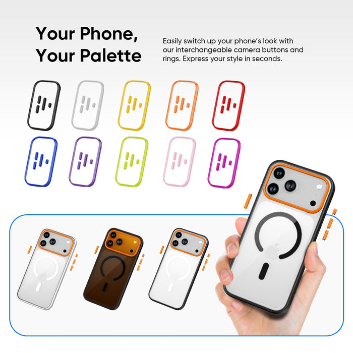 FLOLAB Surtect Tri-Fusion MagSafe Compatible Case – iPhone 17 / 18 Series (Black Clear)