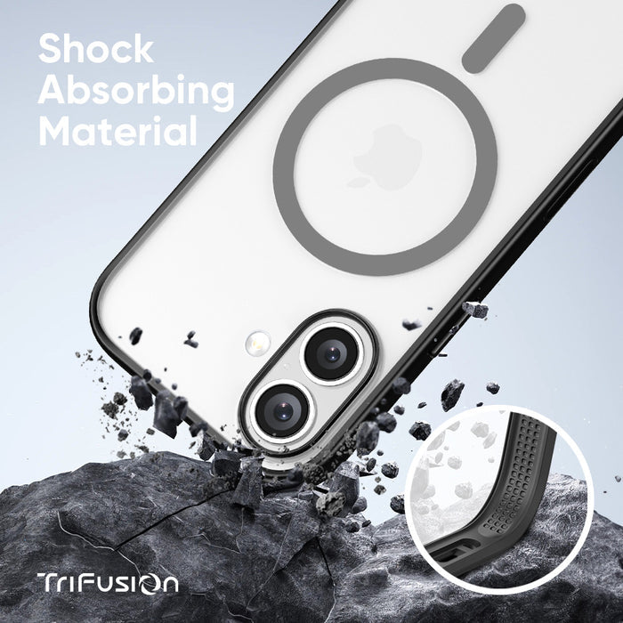 FLOLAB Surtect Tri-Fusion MagSafe Compatible Case – iPhone 17 / 18 Series (Black Frost)