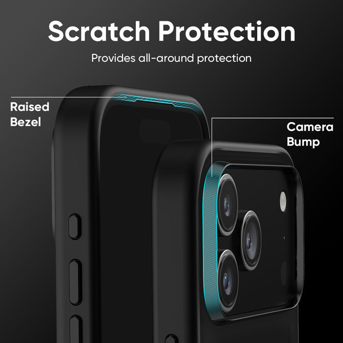 FLOLAB Surtect Tri-Fusion MagSafe Compatible Case – iPhone 17 / 18 Series (Matte Black Frost)