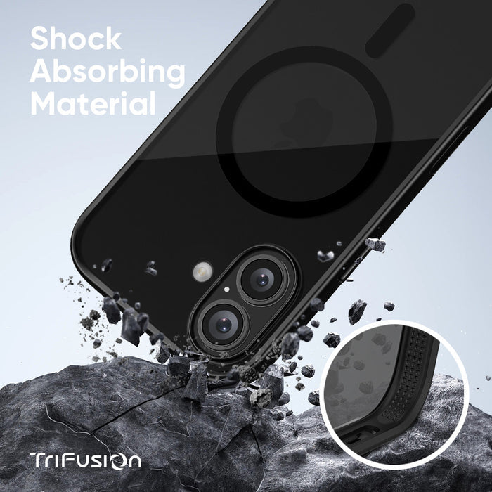 FLOLAB Surtect Tri-Fusion MagSafe Compatible Case – iPhone 17 / 18 Series (Matte Black Frost)