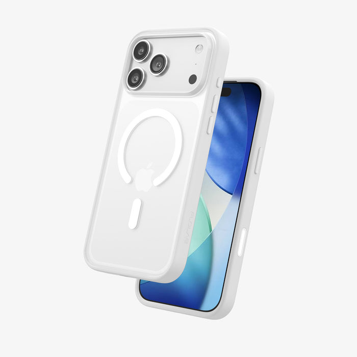 FLOLAB Surtect Tri-Fusion MagSafe Compatible Case – iPhone 17 / 18 Series (White Frost)