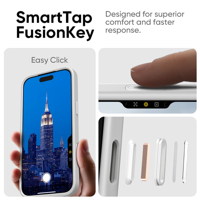 FLOLAB Surtect Tri-Fusion MagSafe Compatible Case – iPhone 17 / 18 Series (White Frost)