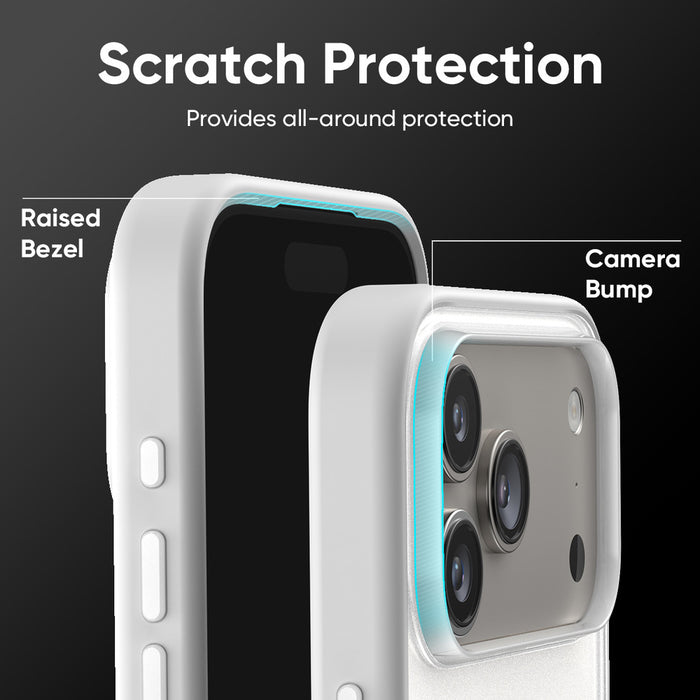 FLOLAB Surtect Tri-Fusion MagSafe Compatible Case – iPhone 17 / 18 Series (White Frost)