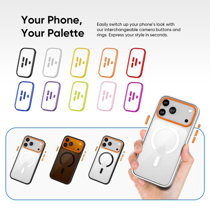 FLOLAB Surtect Tri-Fusion MagSafe Compatible Case – iPhone 17 / 18Series (White Clear)
