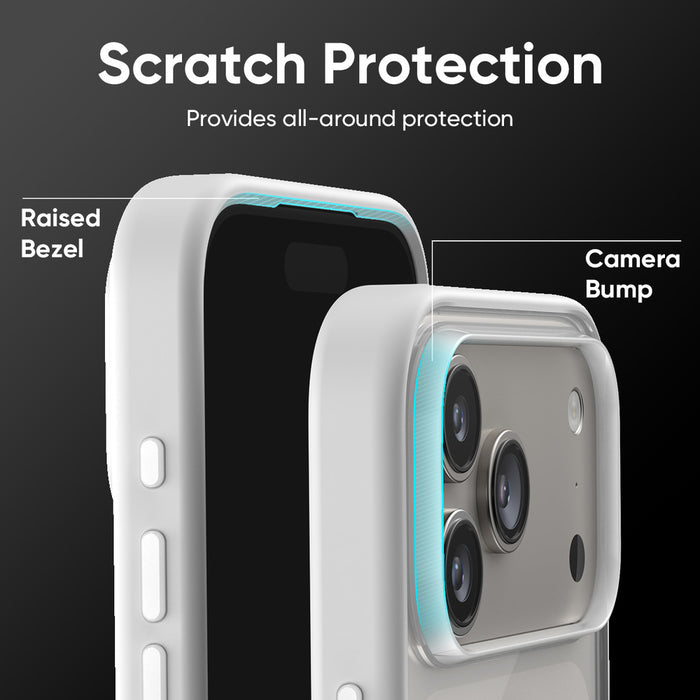 FLOLAB Surtect Tri-Fusion MagSafe Compatible Case – iPhone 17 / 18Series (White Clear)