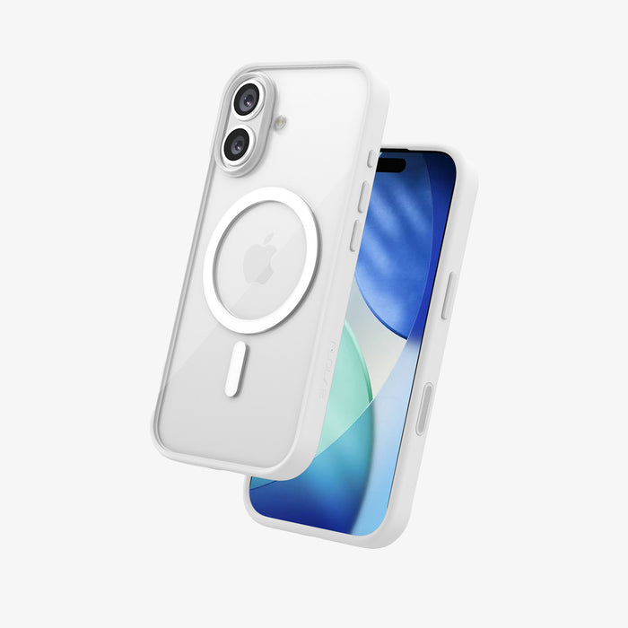 FLOLAB Surtect Tri-Fusion MagSafe Compatible Case – iPhone 17 / 18Series (White Clear)