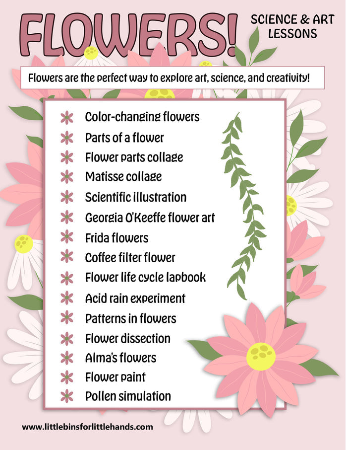 Flower STEAM Unit for Kids (K–4) | 7-Day Spring Science & Art Lesson Plan