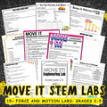 Force and Motion Engineering STEM Labs Grades 2-5